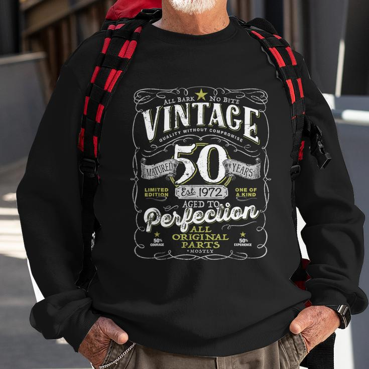Vintage 50Th Birthday For Him 1972 Aged To Perfection Tshirt Sweatshirt Gifts for Old Men