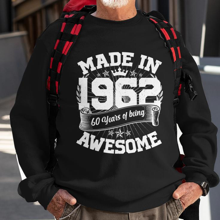 Vintage Crown Made In 1962 60 Years Of Being Awesome 60Th Birthday Sweatshirt Gifts for Old Men