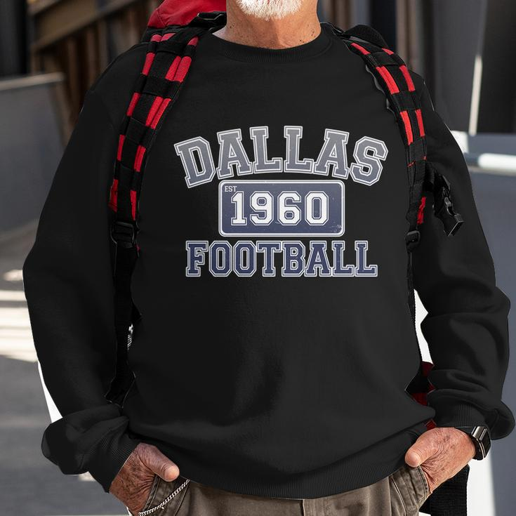 Vintage Dallas Texas Football Est Sweatshirt Gifts for Old Men