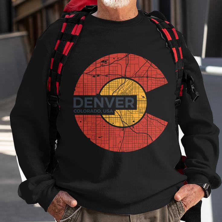 Vintage Denver Colorado Logo Tshirt Sweatshirt Gifts for Old Men