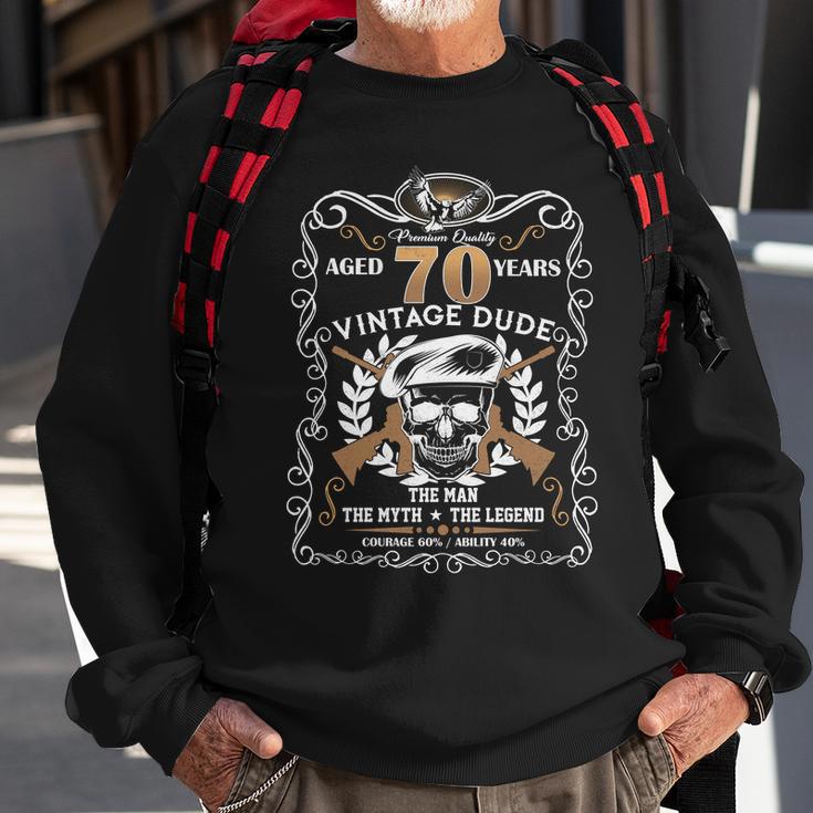 Vintage Dude Aged 70 Years Man Myth Legend 70Th Birthday Tshirt Sweatshirt Gifts for Old Men