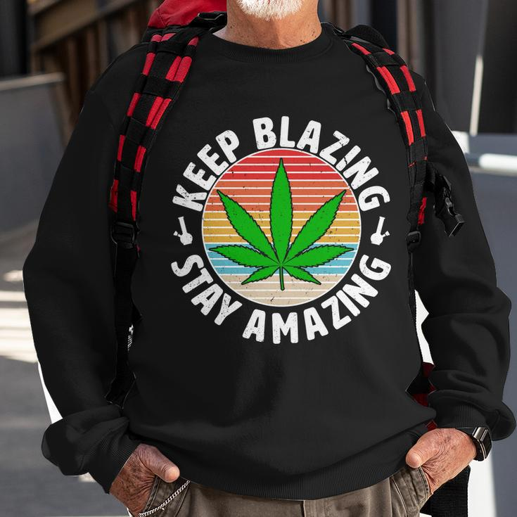 Vintage Keep Blazing Stay Amazing Sweatshirt Gifts for Old Men