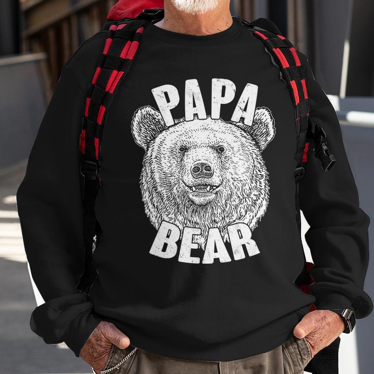 Vintage Papa Bear Father Sweatshirt Gifts for Old Men