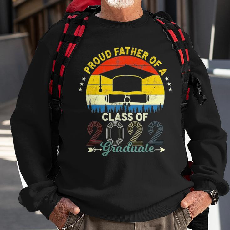 Vintage Proud Father Of A Class Of 2022 Graduate Fathers Day Sweatshirt Gifts for Old Men