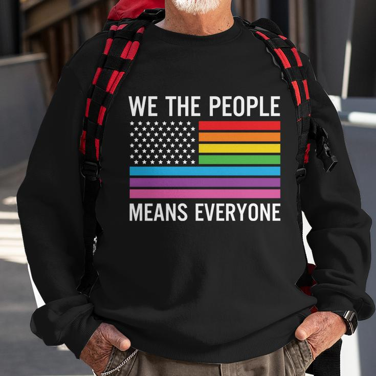 We The People Means Everyone Pride Month Lbgt Sweatshirt Gifts for Old Men