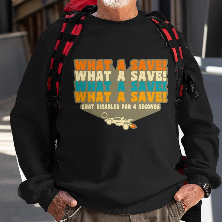 What A Save Rocket Soccer Sweatshirt Gifts for Old Men