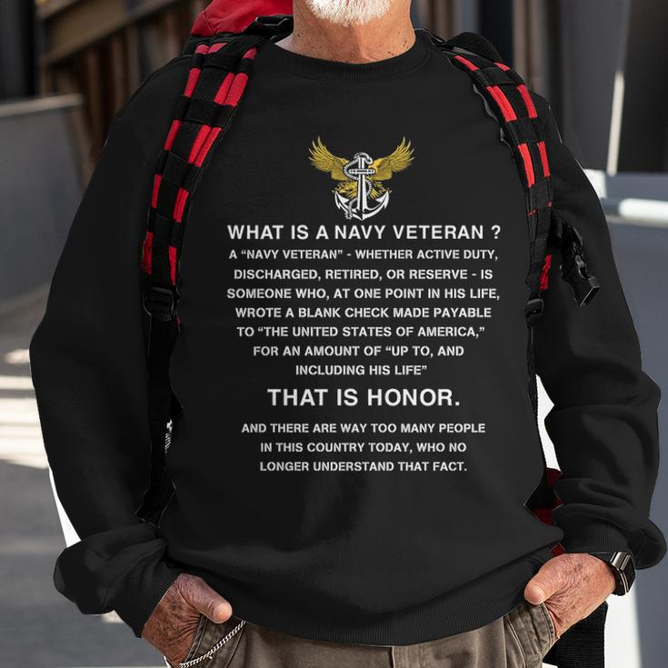 What Is A Navy Veteran Sweatshirt Gifts for Old Men