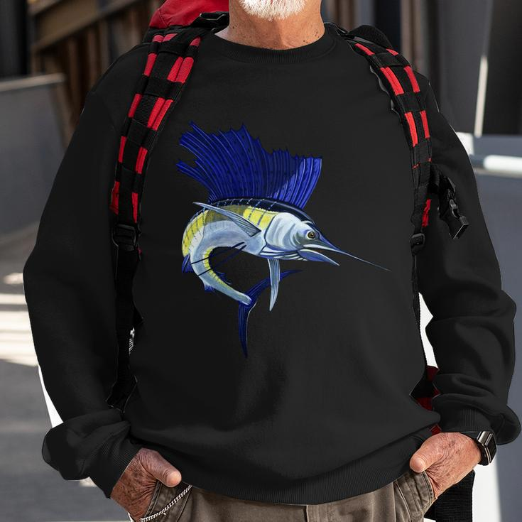Wildlife Sailfish Sweatshirt Gifts for Old Men