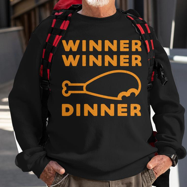 Winner Winner Chicken Dinner Funny Gaming Sweatshirt Gifts for Old Men