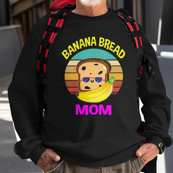 Womens Banana Bread Mom Lovers Food Vegan Gifts Mama Mothers Sweatshirt Gifts for Old Men