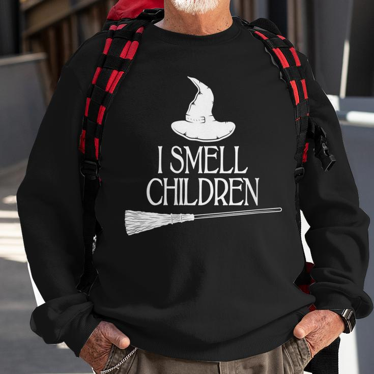 Womens I Smell Children Teacher Halloween Boys Girls Kids Sweatshirt Gifts for Old Men
