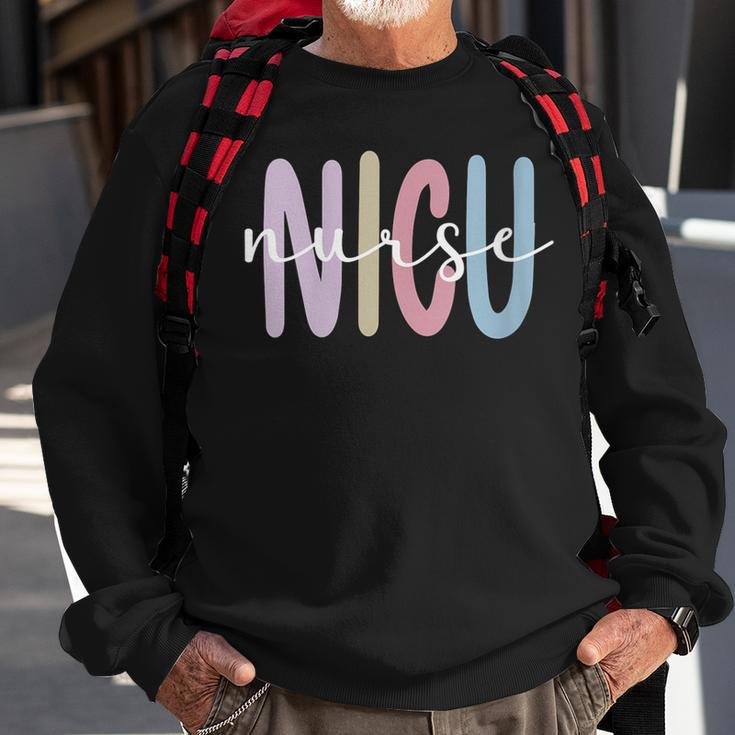 Womens Nicu Nurse Appreciation Neonatal Intensive Care Unit Sweatshirt Gifts for Old Men