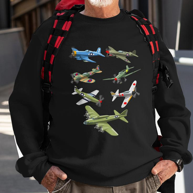 Ww2 Warbirds Warplanes P51 Mustang Spitfire Stuka Tshirt Sweatshirt Gifts for Old Men