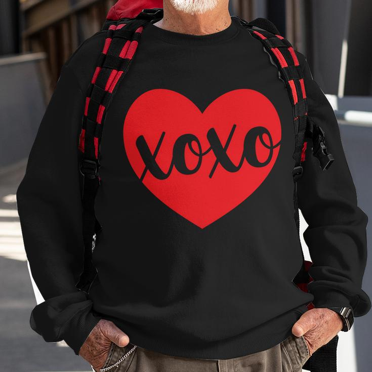 Xoxo Valentines Heart Sweatshirt Gifts for Old Men