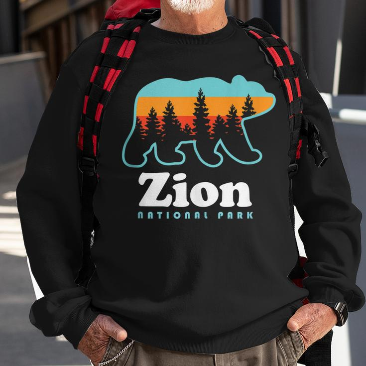 Zion National Park - Bear Zion National Park Sweatshirt Gifts for Old Men