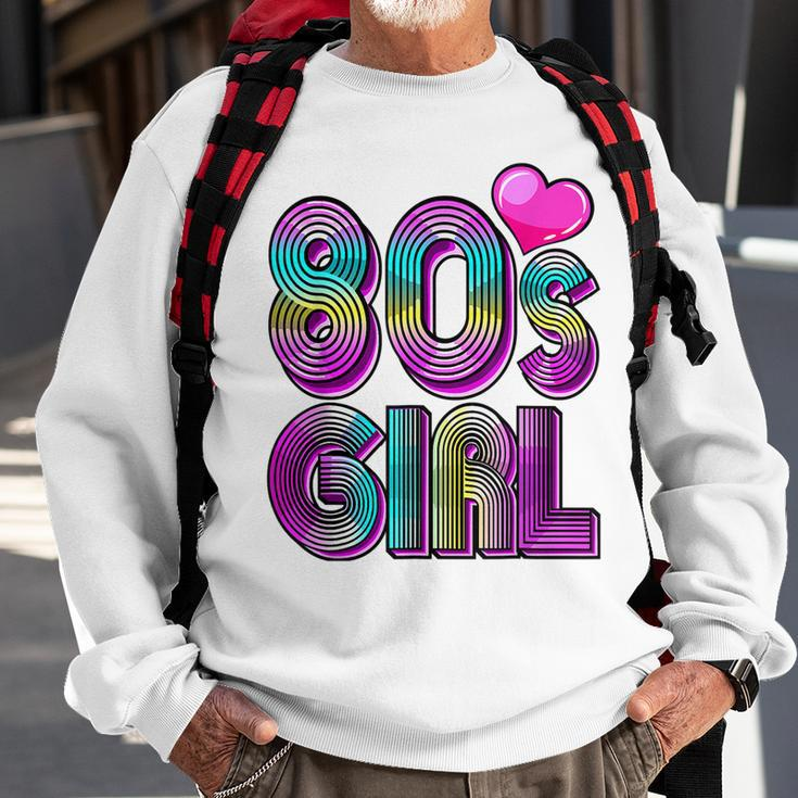 80S Girl Birthday Party Costume Retro Vintage Gift Women V2 Sweatshirt Gifts for Old Men