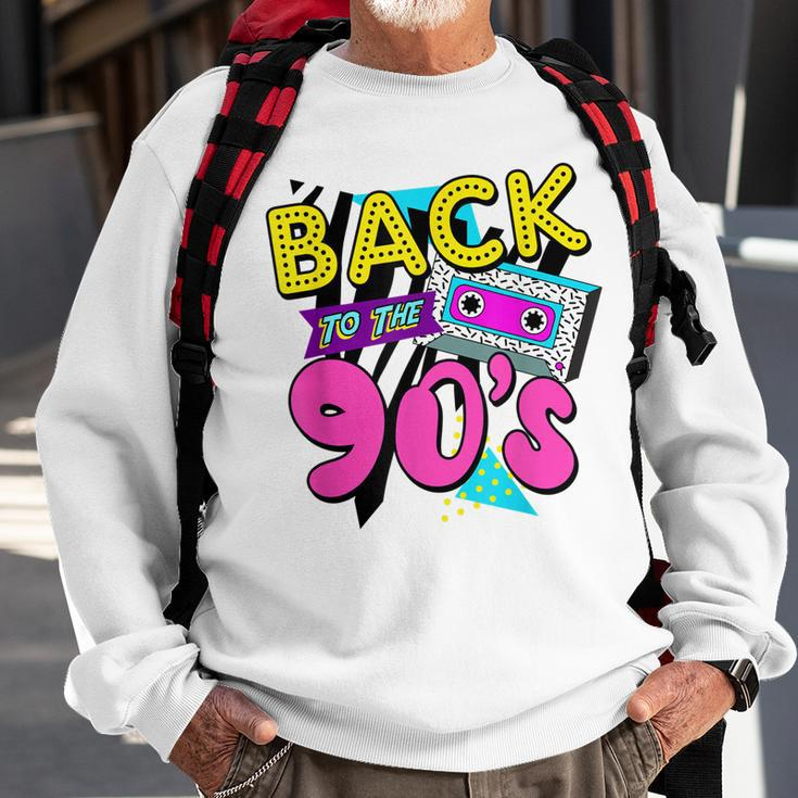 Back To The 90S Outfits For Women Retro Costume Party Men Women Sweatshirt Graphic Print Unisex Gifts for Old Men