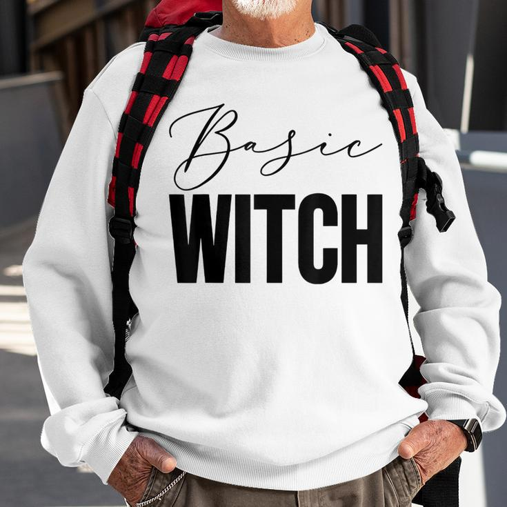 Basic Witch Costume Halloween Sweatshirt Gifts for Old Men