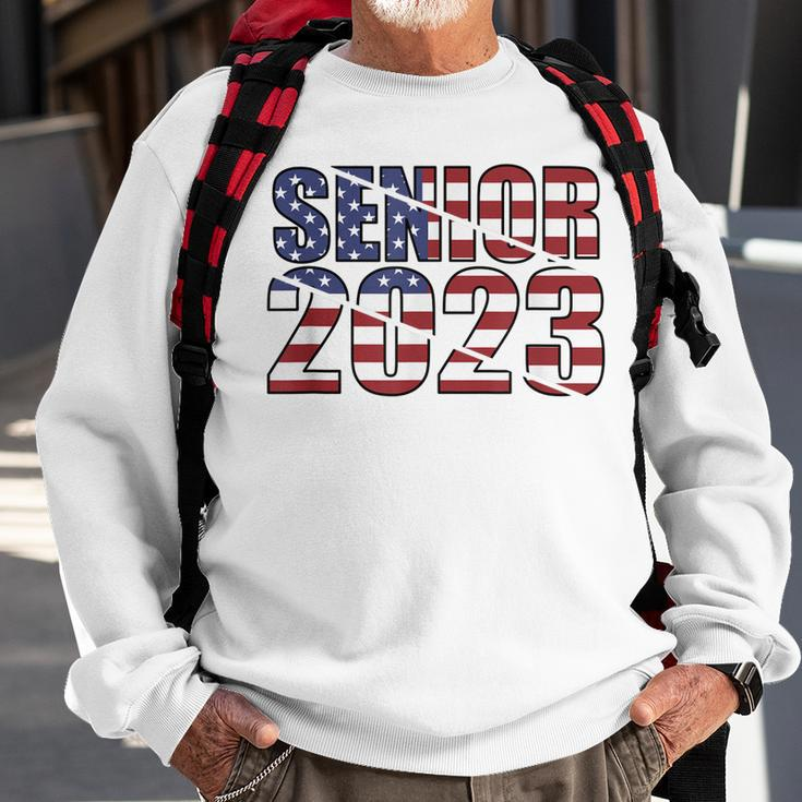 Class Of 2023 Usa Senior 2023 American Flag Sweatshirt Gifts for Old Men