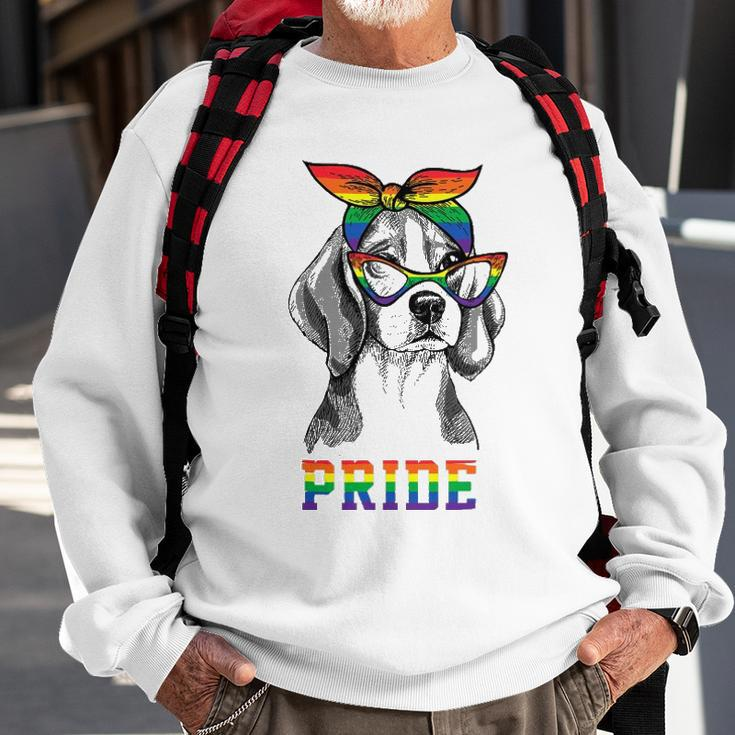 Cute Dog Lover Puppy Owner Beagle Mom Dad Gay Lesbian Lgbt Sweatshirt Gifts for Old Men