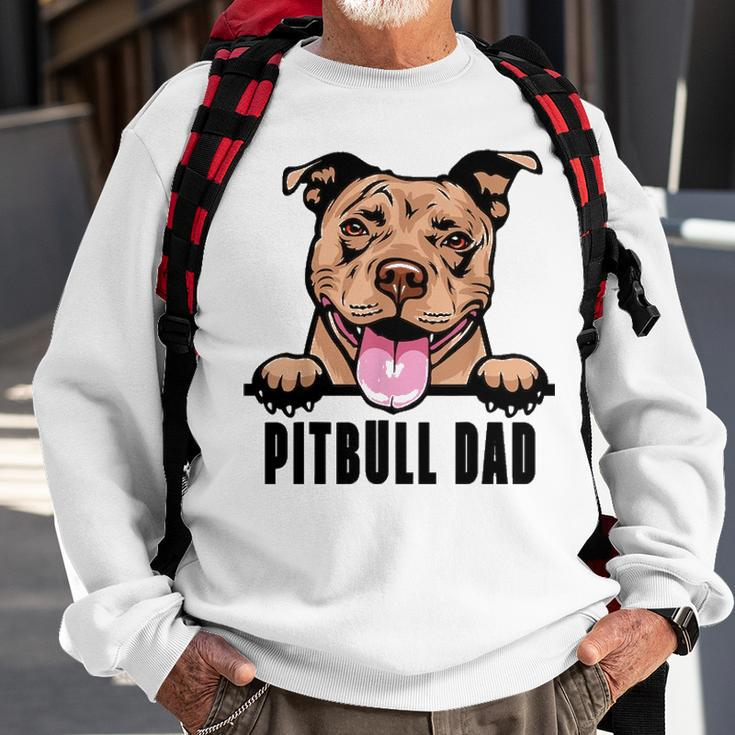 Dogs 365 Pitbull Dad Dog  Pitbull Dad Gift  Sweatshirt Gifts for Old Men