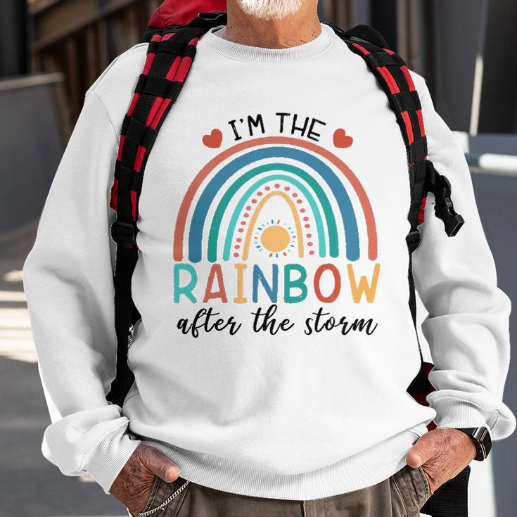 Dokz Funny I&8217M The Rainbow After The Storm Newborn Boy Girl Sweatshirt Gifts for Old Men