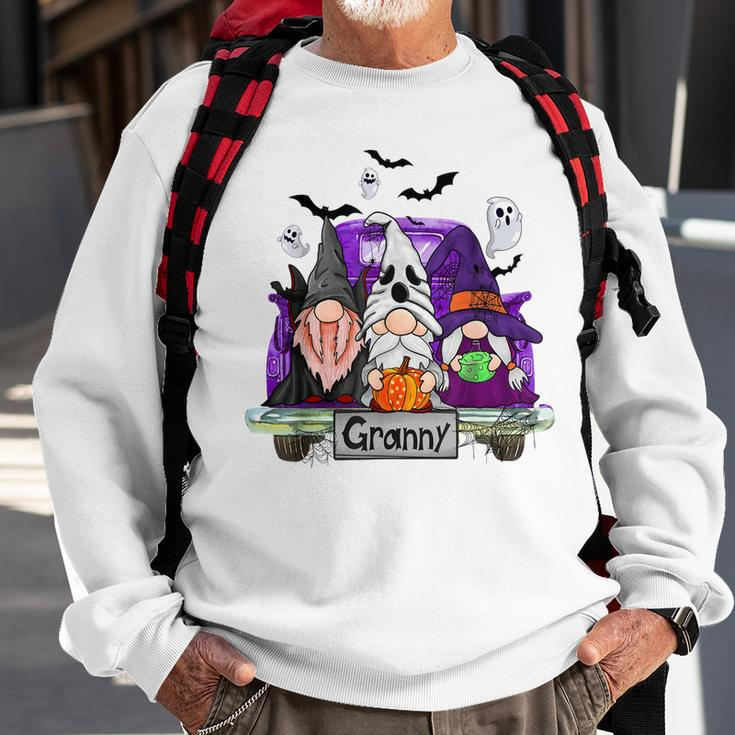 Gnomes Witch Truck Granny Funny Halloween Costume Sweatshirt Gifts for Old Men
