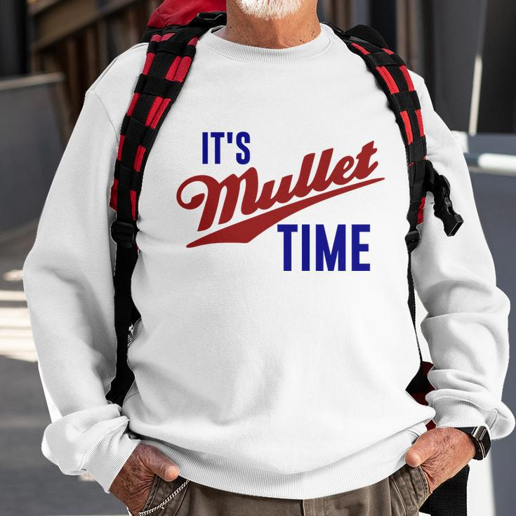 It’S Mullet Time Funny Redneck Mullet Sweatshirt Gifts for Old Men