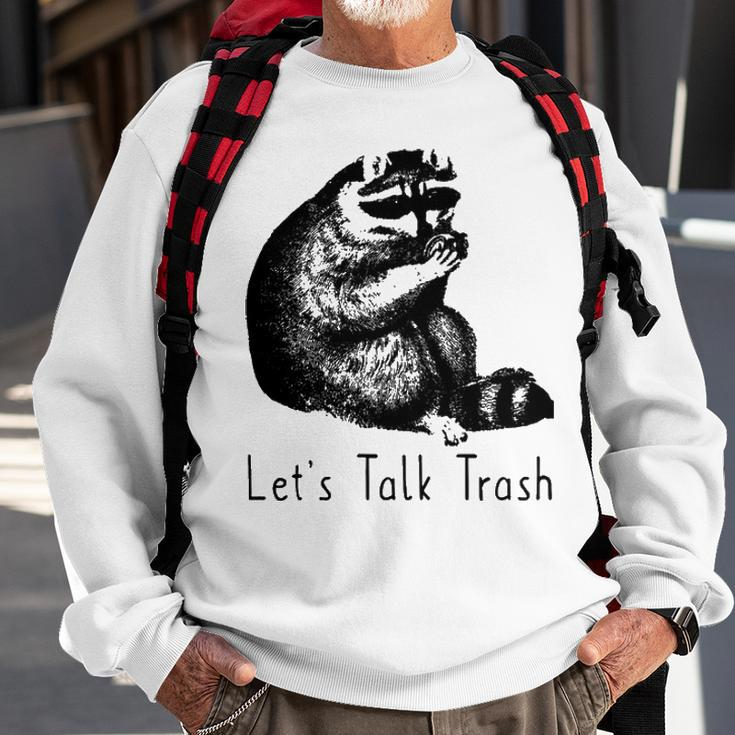 Lets Talk Trash Sweatshirt Gifts for Old Men