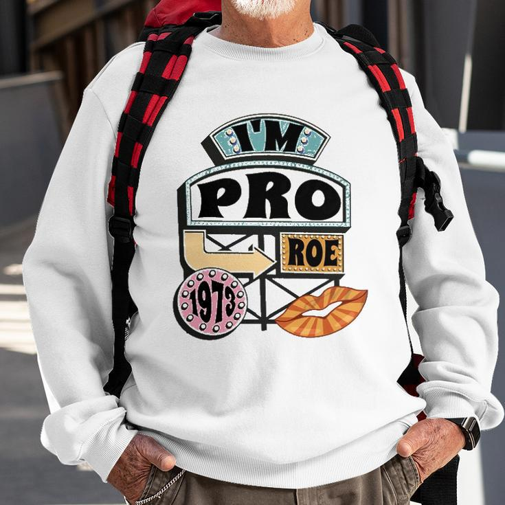 Reproductive Rights Pro Roe Pro Choice Mind Your Own Uterus Retro Sweatshirt Gifts for Old Men