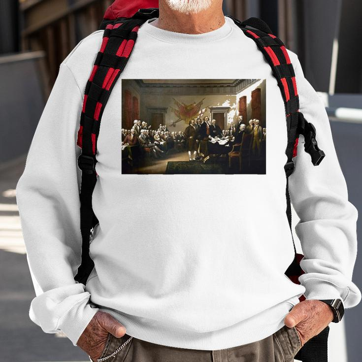 Signing The Declaration Of Independence 4Th Of July Sweatshirt Gifts for Old Men