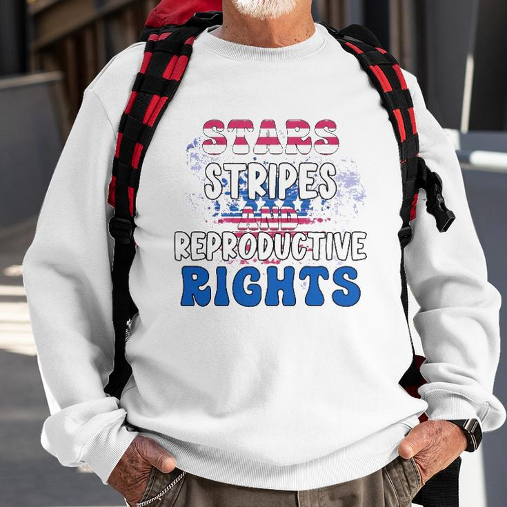 Stars Stripes Reproductive Rights 4Th Of July 1973 Protect Roe Women&8217S Rights Sweatshirt Gifts for Old Men