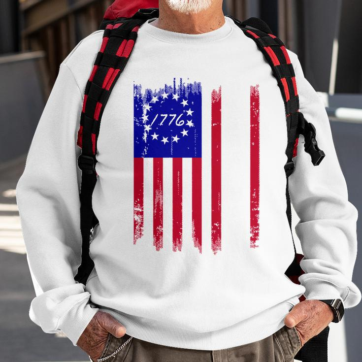 Ultra Maga Betsy Ross Usa Flag Trump 2024 Anti Biden Sweatshirt Gifts for Old Men