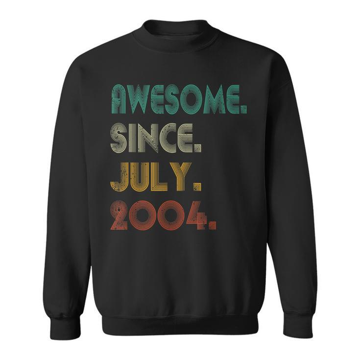 18Th Birthday 18 Years Old Awesome Since July 2004  Sweatshirt