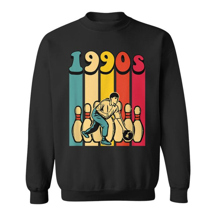 1990S Bowling Retro Vintage Back To The 90S Themed Party  Men Women Sweatshirt Graphic Print Unisex