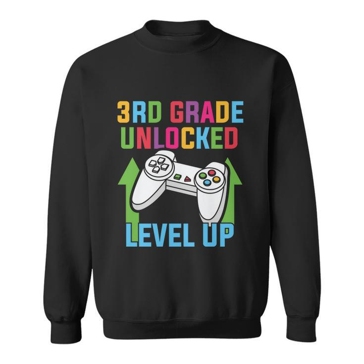 3Rd Grade Unlocked Level Up Back To School First Day Of School Sweatshirt