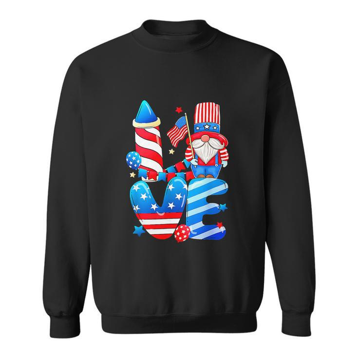 4Th Of July 2022 Patriotic Gnomes Funny Sweatshirt