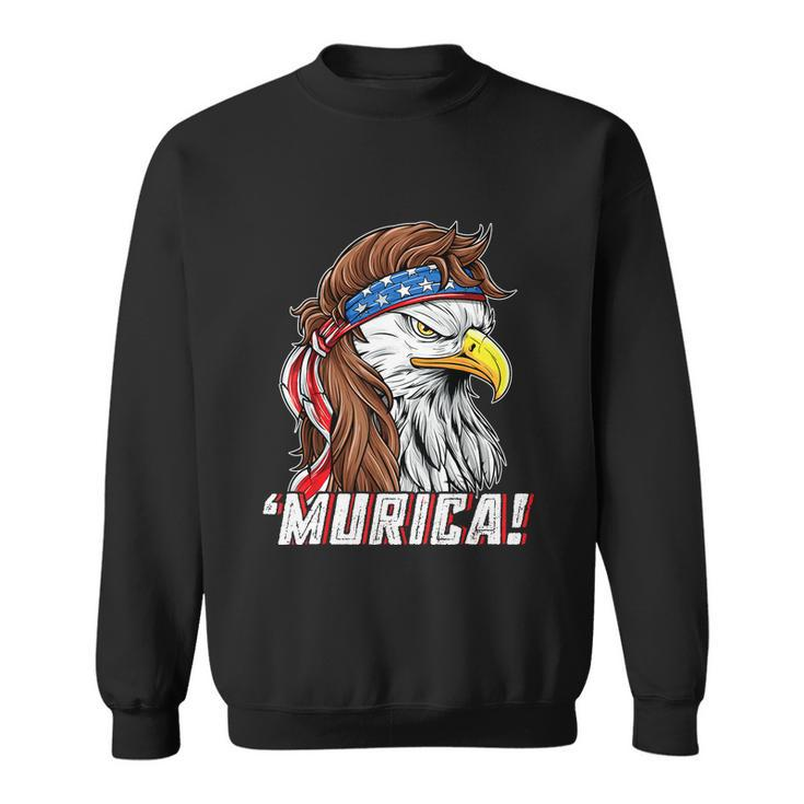 4Th Of July Eagle Mullet Murica American Flag Usa Merica Cute Gift Sweatshirt