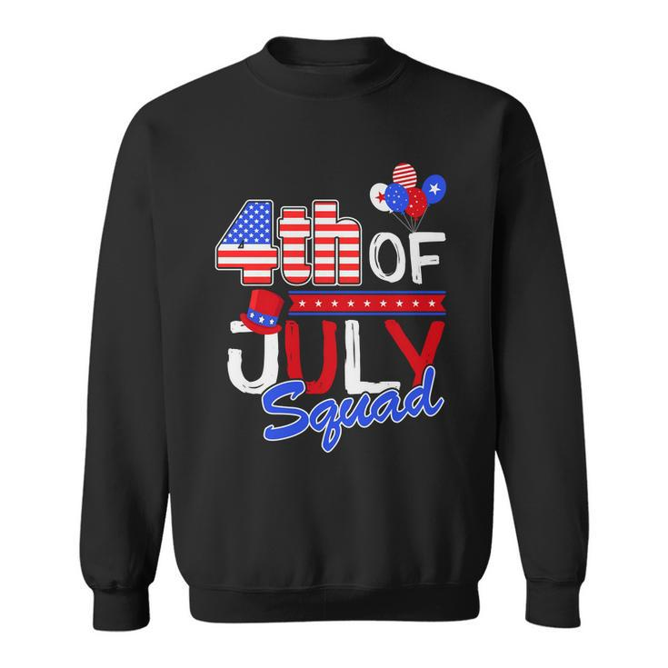4Th Of July Squad Hat Patriotic Proud American Sweatshirt