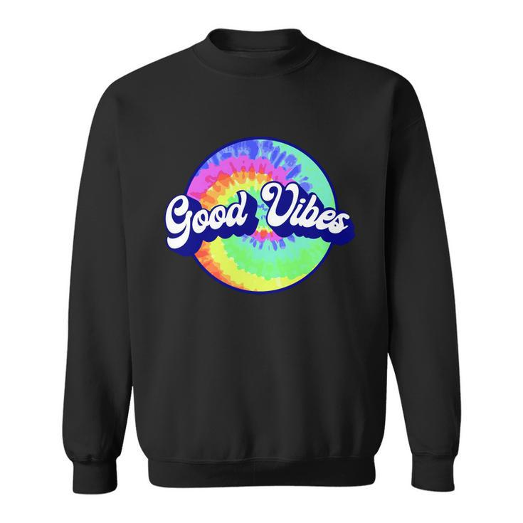 70S Retro Groovy Hippie Good Vibes Sweatshirt