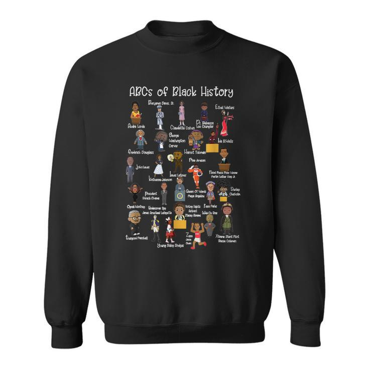 Abcs Of Black History Month  Original Black History  Men Women Sweatshirt Graphic Print Unisex