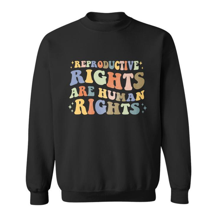 Aesthetic Reproductive Rights Are Human Rights Feminist V3 Sweatshirt