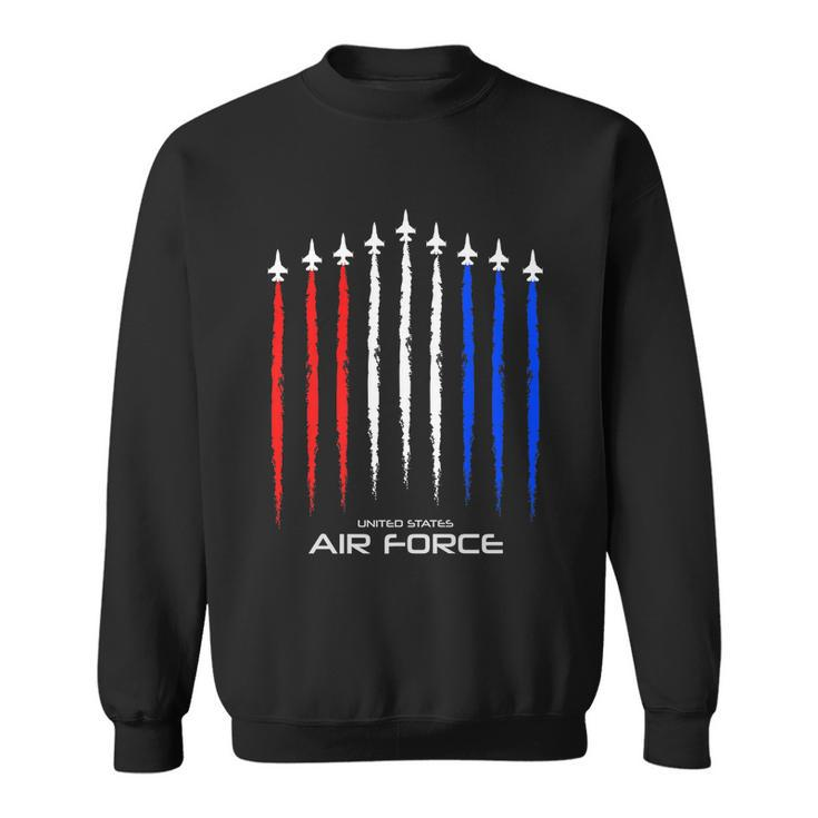 Air Force Us Veterans 4Th Of July Great Gift American Flag Meaningful Gift Sweatshirt