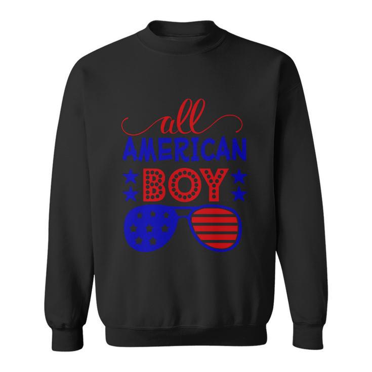 All American Boy Sunglasses 4Th Of July Independence Day Patriotic Sweatshirt