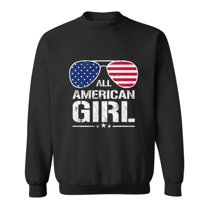 All American Girl 4Th Of July Independence Sweatshirt