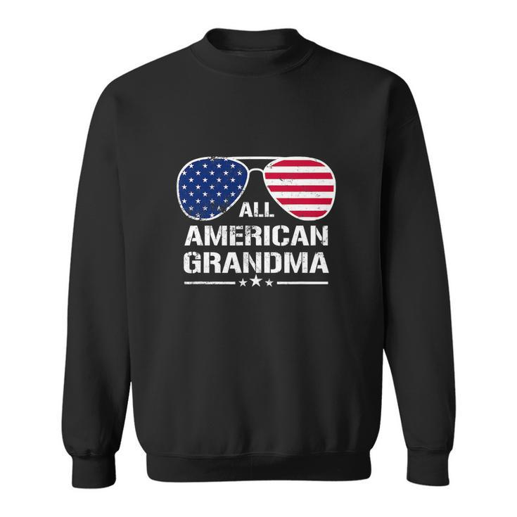 All American Grandma American Flag Patriotic V2 Sweatshirt