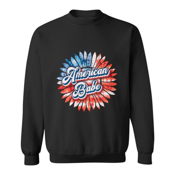 American Babe Sunflower Fourth Of July Graphic Plus Size Shirt For Men Women Sweatshirt