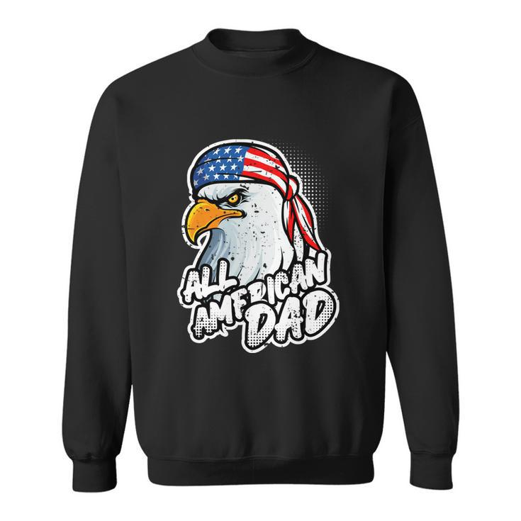 American Bald Eagle Mullet 4Th Of July All American Dad Gift Sweatshirt