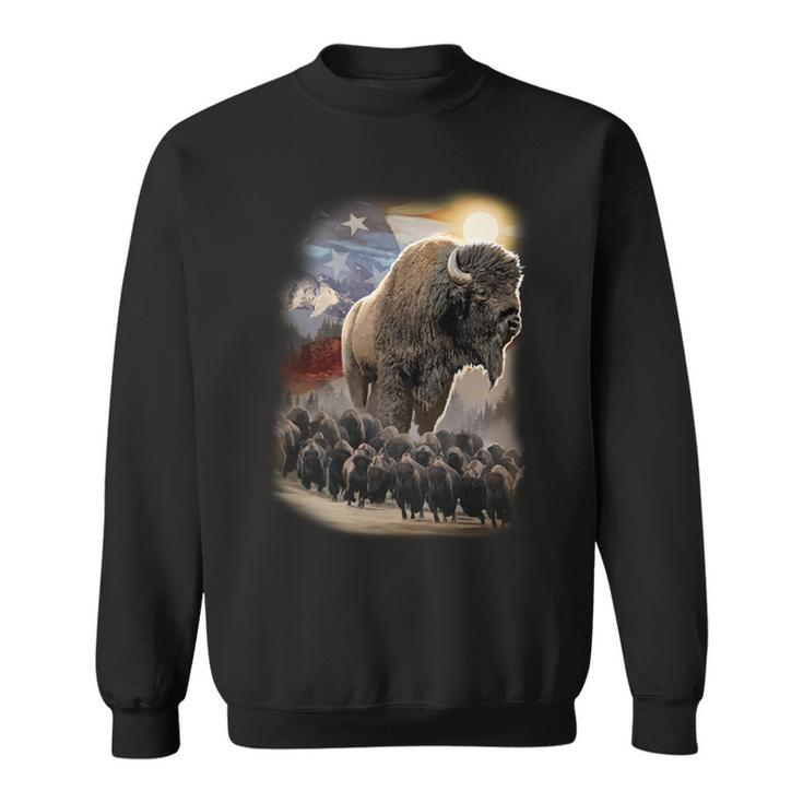 American Bison Tshirt Sweatshirt