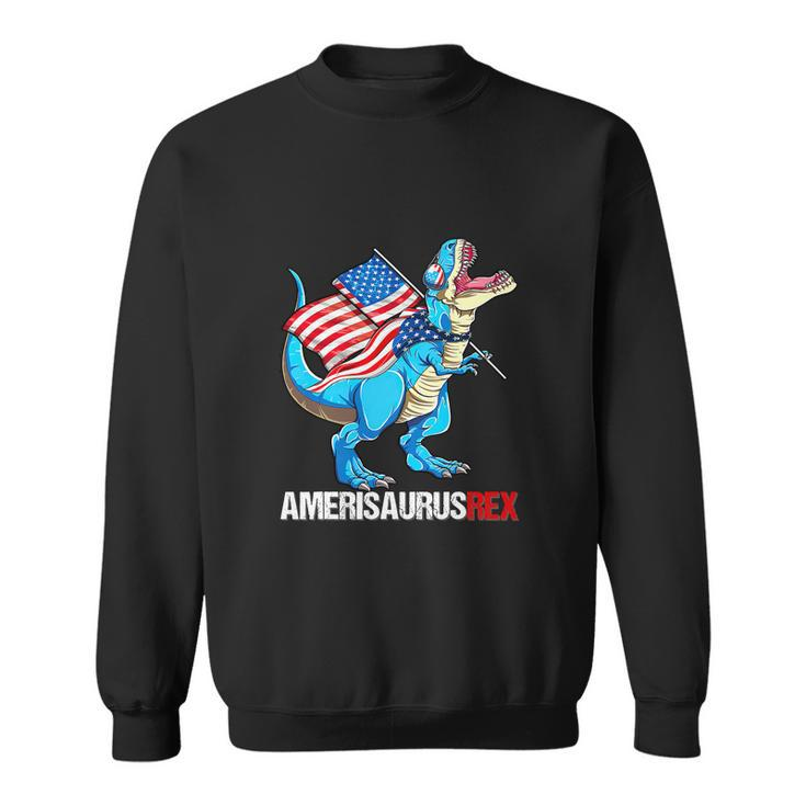 American Flag Funny 4Th Of July T Rex Dinosaur Sweatshirt